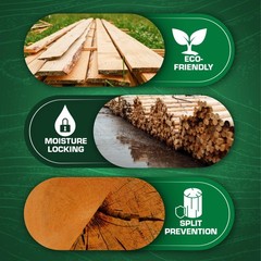 Log & Lumber end Grain Sealer – Prevents up to 90% of end Checks 1 Quart
