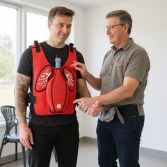 Heimlich Training Vest Chest Graphics Choking Aid Training Vest Sleeveless