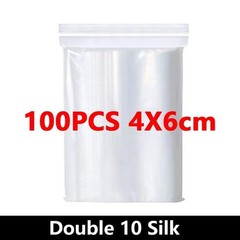 Clear Zip Seal Plastic Bags Jewelry Zipper Top Lock Reclosable Baggies 2 Mil 2ML