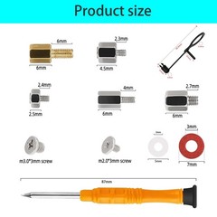 M.2 SSD Screws Kit，48PCS NVMe Screws Standoffs for ASUS MSI Gigabyte, ASUS Fa…