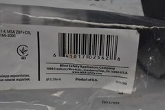MSA V-Gard Frame For Slotted MSA Caps 10115730 Genuine OEM Faceshield Black