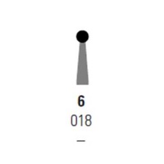 House Brand FG #6 Round Carbide Bur, 50 Pack
