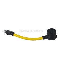 15 Amp 3 Prong 5-15P to 10-30R Receptacle Dryer Welder Power Cord Adapter 10AWG