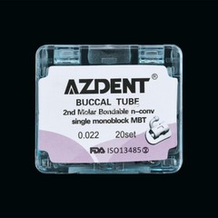 AZDENT Dental Orthodontic Buccal Tubes 1st 2nd Molar Tube Roth MBT 022 Bondable