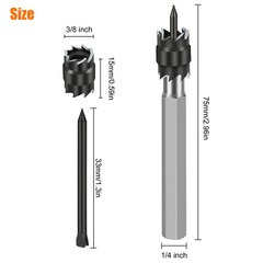 14Pcs 3/8″ Double Sided Rotary Spot Weld Cutter Remover Drill Bits Cut Welds Kit