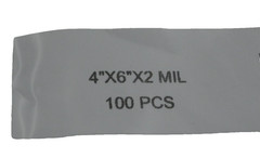 4×6 Clear Resealable Poly Bags 2 Mil Zip Lock Bags – 1000/Case–Storage