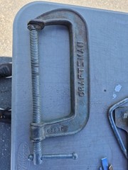 Craftsman Heavy-Duty Standard C-Clamp 66678 Standard Depth Industrial Malleable