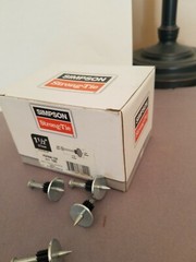 2 Boxes of 100 Washered SIMPSON STRONGTIE 1-1/2″Powder Actuated Pns PDPAW-150