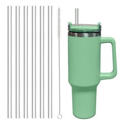 6 Pack Replacement Straw for Stanley Adventure Quencher 40 oz For 40oz, Clear