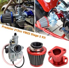 High-Performance Carburetor with Air Filter for Predator 212cc Go Karts – Red