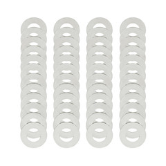 Compatible M8×16MM Steel Shim Washer Set 48Pcs – Precision Thin Shim/Flat