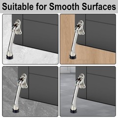 6 Pcs Door Stopper Rubber Tips Replacement Black