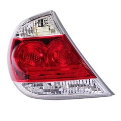 2005-2006 Toyota Camry SE Halogen Tail Lights Clear Red Lens Gray Housing Pair