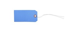 1000 pcs 4 3/4″ x 2 3/8″ Size 5 Blue Cardstock Hang Tag Tags with Wire 13 Pt