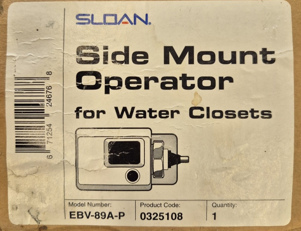 SLOAN Optima Side Mount Operator For Water Closets EBV-89-A-P