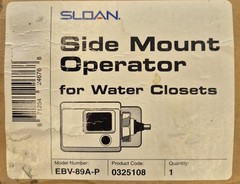 SLOAN Optima Side Mount Operator For Water Closets EBV-89-A-P