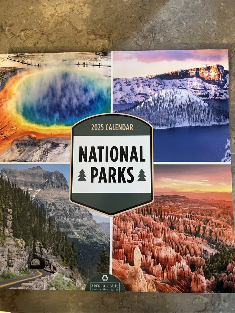 2025 National Parks Wall 12×12 Calendar