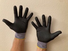 MAGID ROC GP102 NYLON COATED PALM SIZE 10 LARGE (6 PAIR) WORK GLOVES