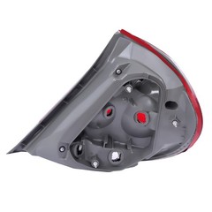 2005-2006 Toyota Camry SE Halogen Tail Lights Clear Red Lens Gray Housing Pair