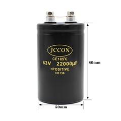 High Capacitance Electrolytic Capacitors 1000-47000uF 63-450V