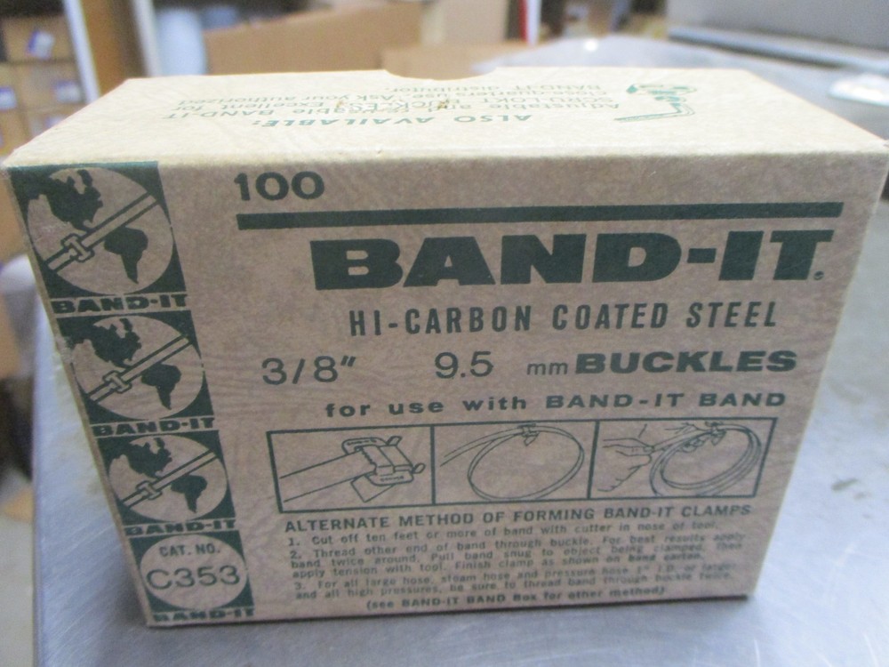 100 Band It 3/8 Buckles 9.5 mm C353