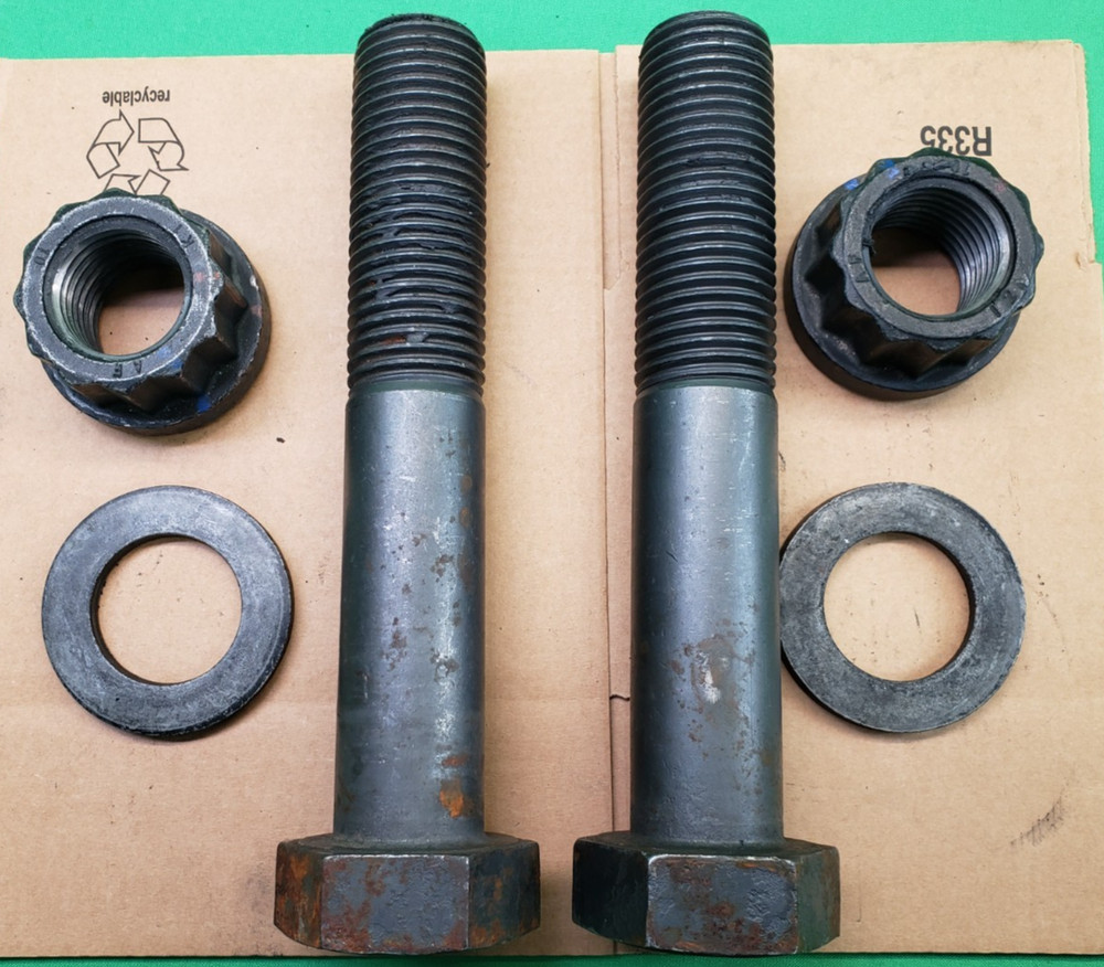 *Lot of 2* Large Huge Bolt and Nut Industrial/ 12” Long 3” Head/8.60 Pounds Eac
