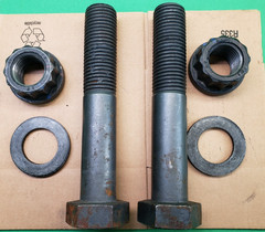 *Lot of 2* Large Huge Bolt and Nut Industrial/ 12” Long 3” Head/8.60 Pounds Eac