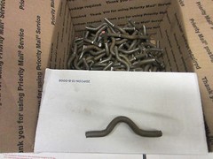 Weld on continuous fence clips size 5/16 by 1 5/16 inch lot of 40