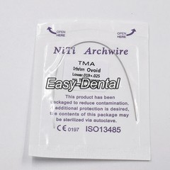 1-100Pc Dental Orthodontic TMA Arch Wire Titanium Molybdenum Alloy Ovoid/Natural