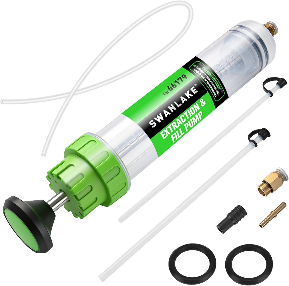 SWANLAKE 200Cc Fluid Extractor & Fill Pump, Automotive Fluid Pump Extractor, Oil