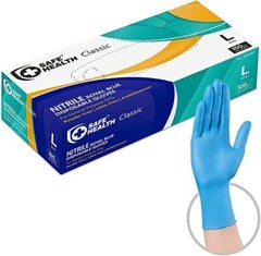 Safe Health Nitrile Gloves x 1000 – XS S M L – Food, Nails, Cleaning -Industrial