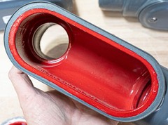 Lot of 3 PLASTI-BOND RED H2OT 2″ CONDUIT BODY, PVC COATED With Covers