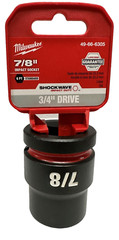 Milwaukee 49-66-6305 3/4″ Drive Standard Length Impact Socket 7/8″ 6 Point