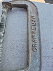Craftsman Heavy-Duty Standard C-Clamp 66678 Standard Depth Industrial Malleable