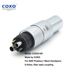 COXO Dental Handpiece Coupler 6 Hole NSK Phatelus LED Quick Coupler PTL-CL-Led