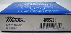 Martin Bored to Size Sprocket 40BS221 1″ Bore 22 Teeth In Factory Box NOS NIB
