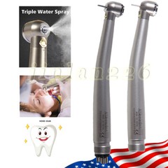 Sirona Style Dental High Speed Handpiece LED Fiber Optic Torque Push 2/4Holes