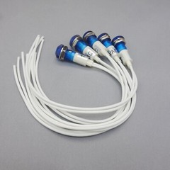 10Pcs 120V AC 10mm Blue Panel Mounting LED Indication Signal Pilot Lights USKY3