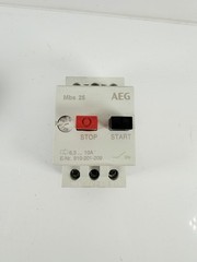 AEG MBS 25 MANUAL MOTOR STARTER CIRCUIT PROTECTOR 6.3-10A (910-201-209)