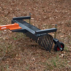 Titan Attachments Landscape Rake Wheels 10″ Diameter Pair Adjustable Height