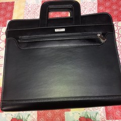 Franklin Covey 3-Ring Binder Briefcase Black Leather