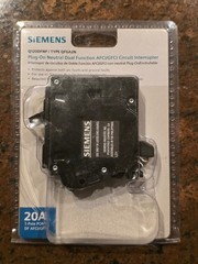 Siemens Q120DFNP Plug On Neutral AFCI/GFCI 20A Dual Function Circuit Breaker