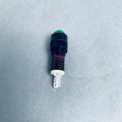 IDEC Led Pilot Light Green Domed Cap Total of 7 Bulbs