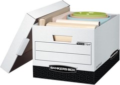 Portable Heavy Duty R-Kive File Boxes – Snug-Fit Lift-Off Lid for Secure Storage
