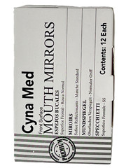 New Premium 12 x Dental Mouth Mirror heads Cone Socket #5 Plain + Free Handle