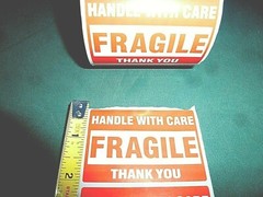 FRAGILE Handle With Care Stickers 2″ x 3″ Pack of 30 (THIRTY) Self Stick Labels