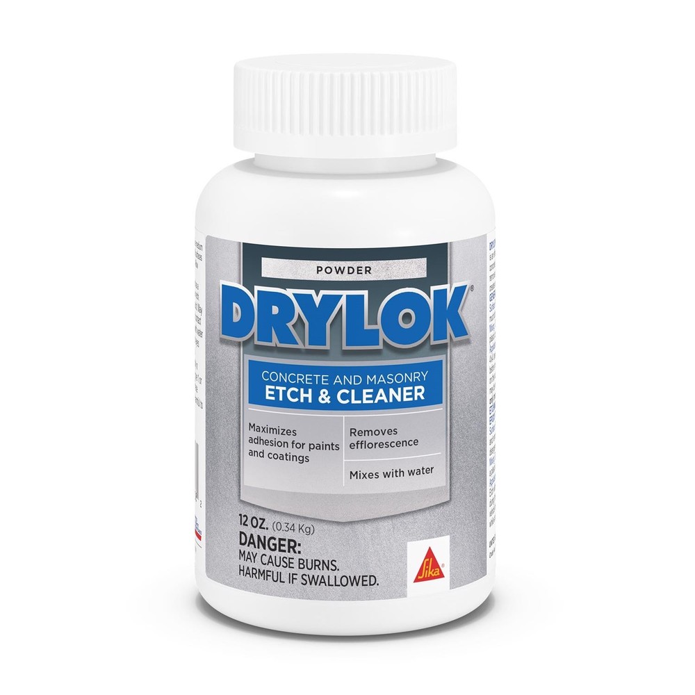 Drylok 01908 Indoor and Outdoor Flat Clear Concrete Water Cleaner 12 oz.