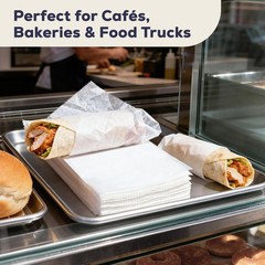 Fit Meal Prep 500 Pack 6 x 10.75 Inches Deli Wax Paper Sheets, 6 x 10.75”