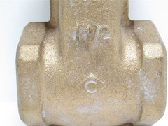 230436 New-Incomplete; Industry-Std 1WEC6 Bronze Gate Valve 1-1/2NPT NO Handle