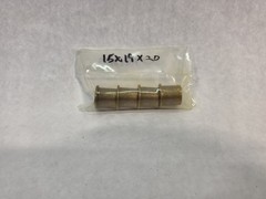 Flanged Bronze Sleeve Bushing / Plain Bearing Size: 15mm ID x 19mm OD x 20 mm